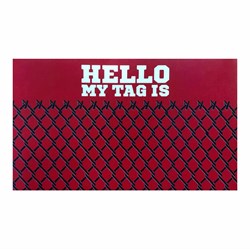 Стикер Mad Skills "Hello my tag is" Красный - фото 11247