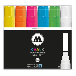 Набор маркеров Molotow Chalk 15 мм. 6 шт. Neon Set - фото 9415