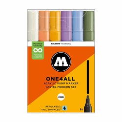 Набор маркеров Molotow One4all 227HS 4 мм. 6 шт. Pastel Modern Set ZLd-CBlwipTXBm4SnDVq02 - фото 12606