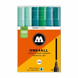 Набор маркеров Molotow One4all 227HS 4 мм. 6 шт. Tropical Set 2VUI74e5gxw86cfVznxxA3 - фото 12608