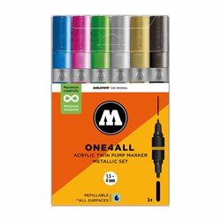 Набор маркеров Molotow One4all Twin 6 шт. Metallic Set HLyrItCQiY-06L6vjvRiE2 - фото 12615