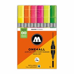 Набор маркеров Molotow One4all Twin 6 шт. Neon Set PCD615yGges-DbwQsfaQe0 - фото 12616