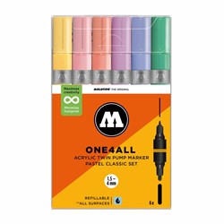 Набор маркеров Molotow One4all Twin 6 шт. Pastel Classic Set U3VQJU6Qg3ByOQ8Ub9O2q2 - фото 12617