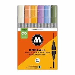 Набор маркеров Molotow One4all Twin 6 шт. Pastel Modern Set n8JBsAVahcemwMzUuBQzE1 - фото 12618