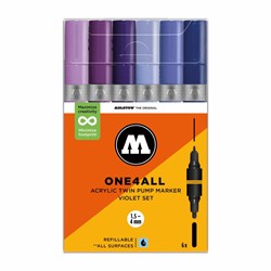 Набор маркеров Molotow One4all Twin 6 шт. Violet Set VzWySvgRhNT5FqWev-6IJ1 - фото 12621