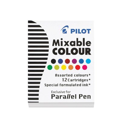 Картриджи для ручки Pilot Parallel Pen 12 шт. Разноцветные - фото 5334