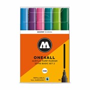 Набор маркеров Molotow One4all 227HS 4 мм. 6 шт. Basic Set 2 vGyLd8PwhUPd4HEfLPfPC2