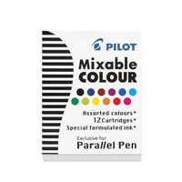 Картриджи для ручки Pilot Parallel Pen 12 шт. Разноцветные